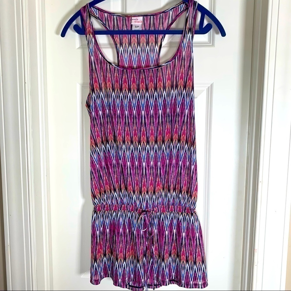 Profile Blush swim romper coverup racerback tank